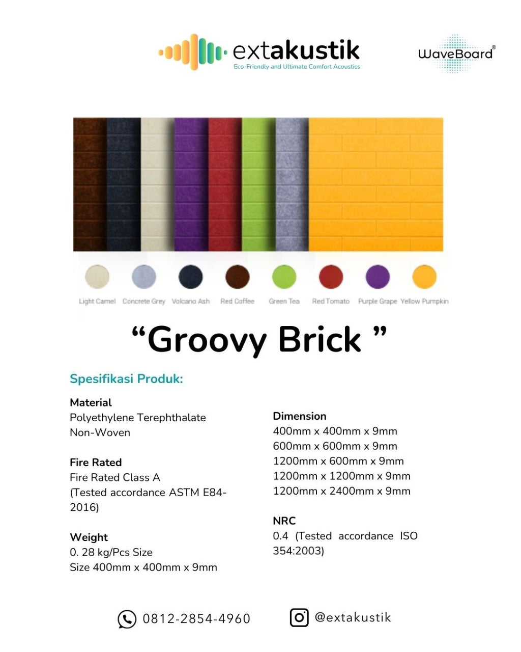 WAVEBOARD GROOVY BRICK (EXTAKUSTIK) WAVEBOARD GROOVY BRICK (EXTAKUSTIK)